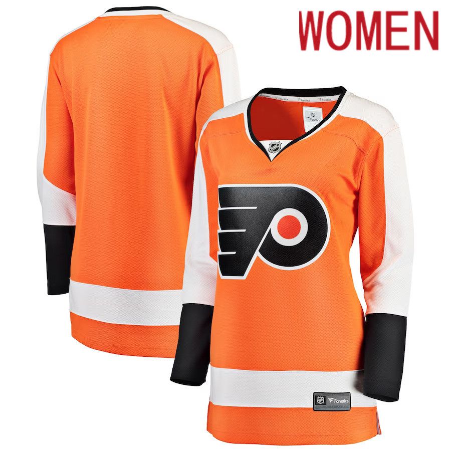 Women Philadelphia Flyers Fanatics Branded Orange Breakaway Home NHL Jersey